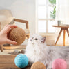 Palla Tiragraffi per Gatti in Sisal 10 cm – Gioco Interattivo da Mordere e Graffiare