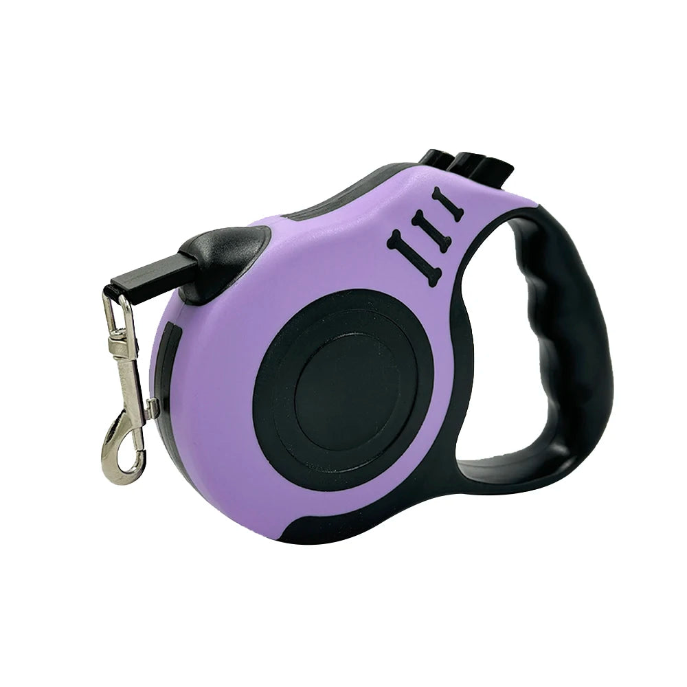Guinzaglio Retrattile per Cani 3 m o 5 m – Automatico con Blocco e Maniglia Ergonomica
