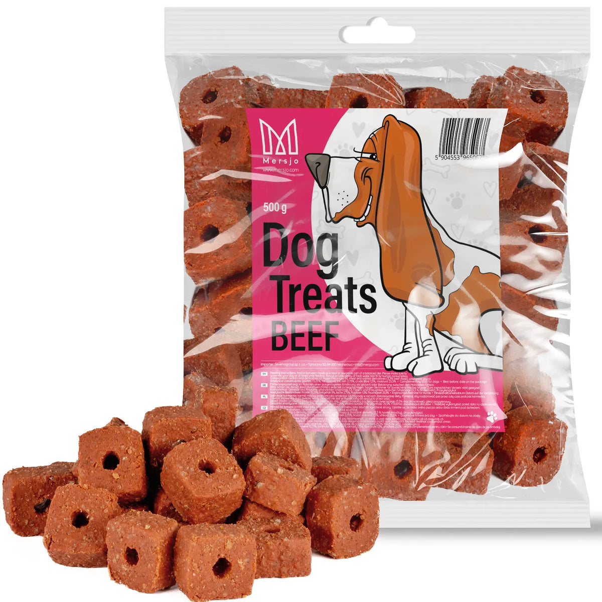 Anelli Snack con Manzo per Cani MERSJO 500 g – Premio e Ricompensa