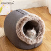 KEMORELA Cuccia Igloo Invernale per Gatti – Casetta Calda e Morbida in Peluche – Taglie M e L