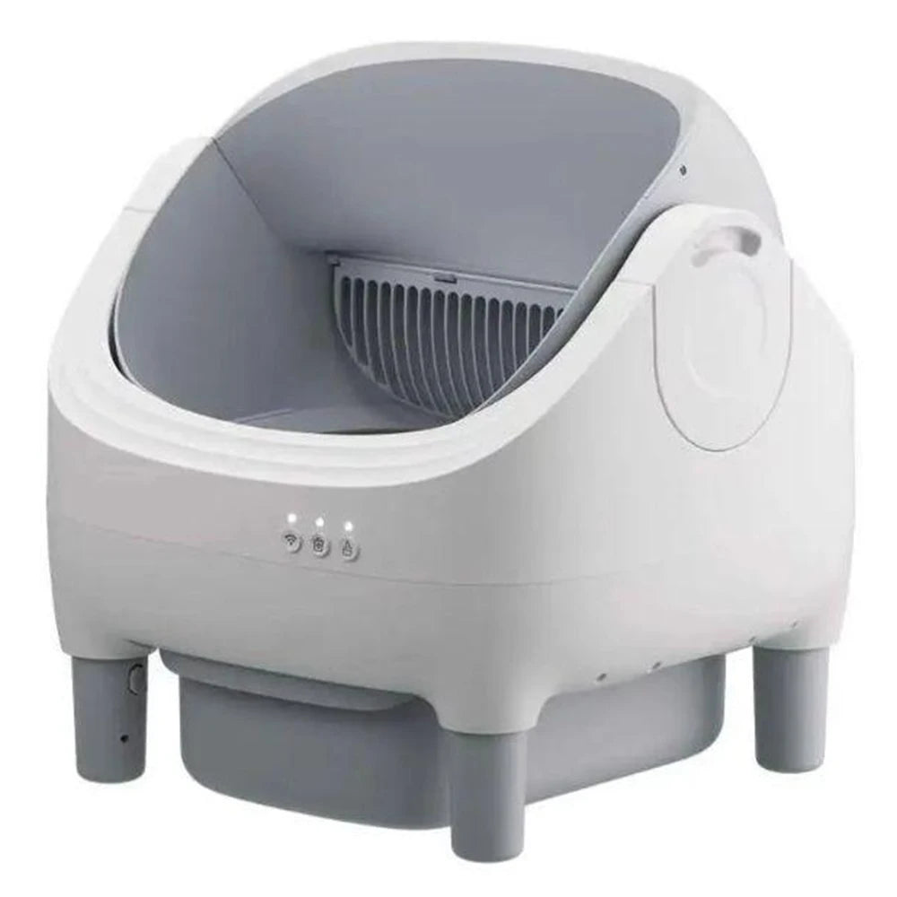 Lettiera Autopulente Intelligente per Gatti con APP WiFi 2.4 GHz, Sensori di Sicurezza e Controllo Smart