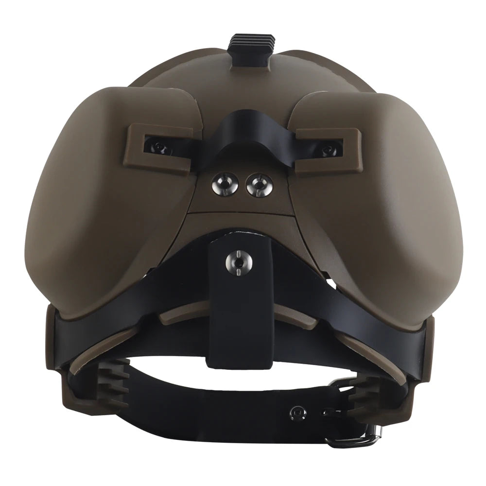 Casco Tattico K9 per Cani da Lavoro con Occhiali Protettivi e Guide Laterali