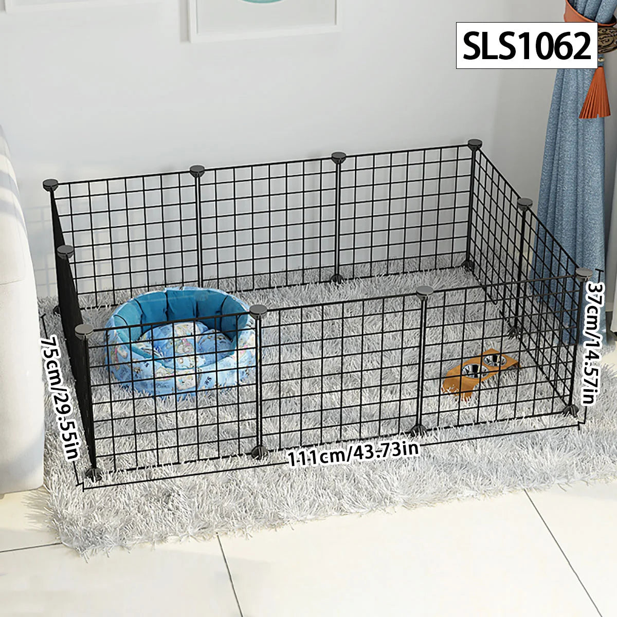 Recinto Modulare per Cani e Cuccioli | Box da Interno in Rete Metallica con Porta