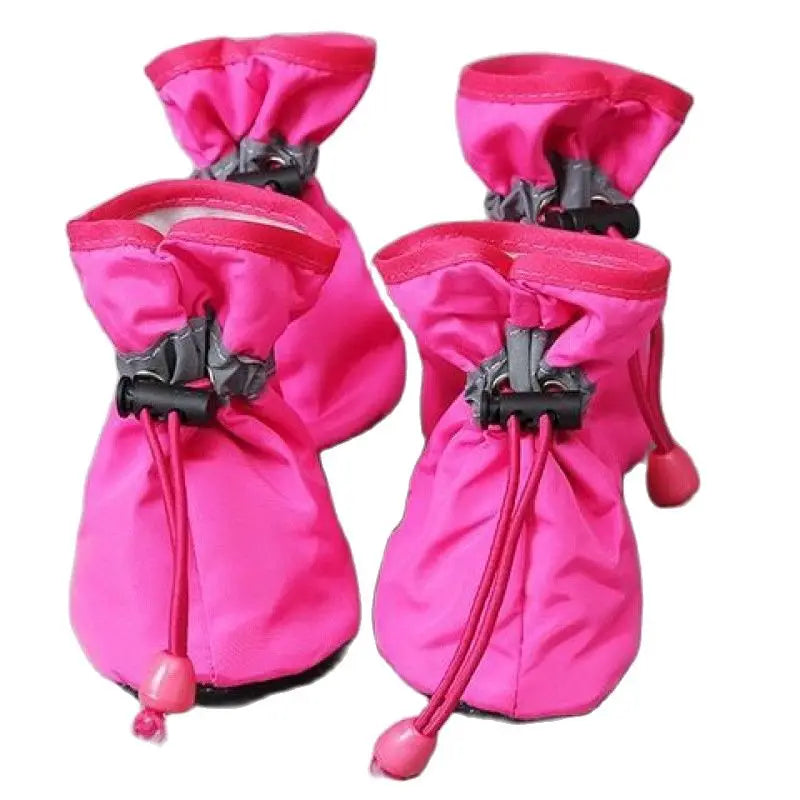 Scarpette Antipioggia per Cani – Set 4 Scarpe Antiscivolo Regolabili per Zampe – XXS-XXL