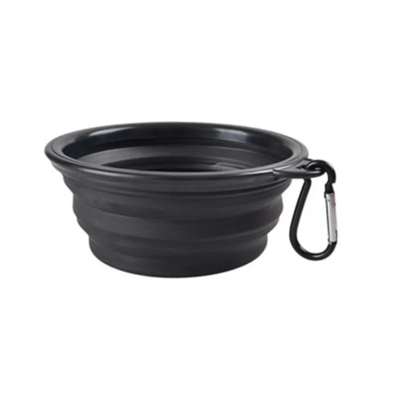 Ciotola Pieghevole Portatile in Silicone e TPR per Cani e Gatti, Ciotola da Viaggio Salvaspazio per Cibo e Acqua (Outdoor e Trekking)