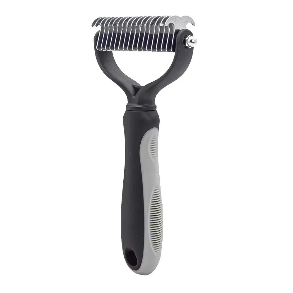 Spazzola Sottopelo Professionale per Cani e Gatti – Pettine Taglianodi e Strumento Deshedding per Rimozione del Pelo Morto