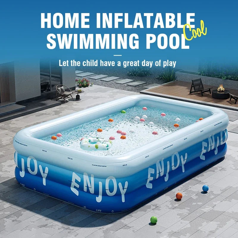 Piscina Gonfiabile Familiare con Tettuccio Parasole | 1.8m / 2.1m / 2.6m - Partenopet