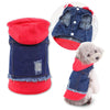 Giacca Jeans per Cani con Cappuccio e Design a Strati | XS-XXL