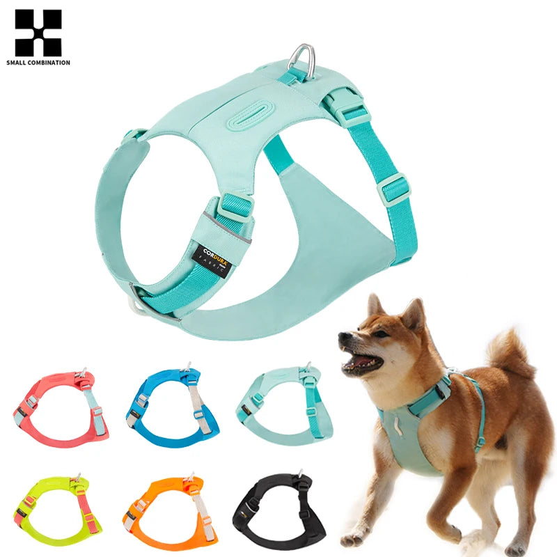 Pettorina Riflettente per Cani Regolabile con Porta Sacchetti – Nylon Resistente XXS-XL