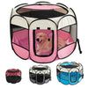 Recinto Pieghevole per Cani e Gatti | Box Ottagonale in Tessuto Oxford Traspirante e Portatile