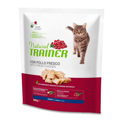Busta di crocchette per gatti adulti al pollo Trainer 300 g
