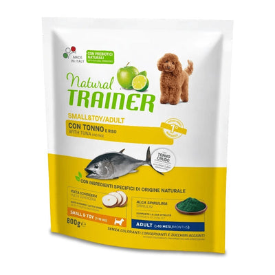 Busta di crocchette per cani di taglia piccola al tonno Trainer 800 g