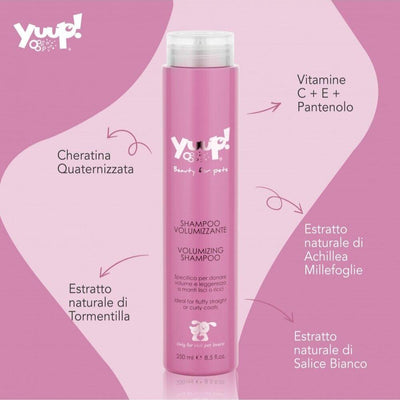 Bottiglia di shampoo per cani e gatti voluminizzante della Yuup da 250 ml