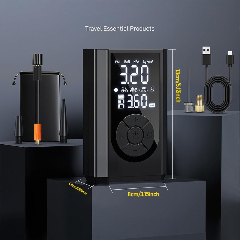 Pompa Elettrica Wireless 150 PSI | Compressore Portatile Digitale