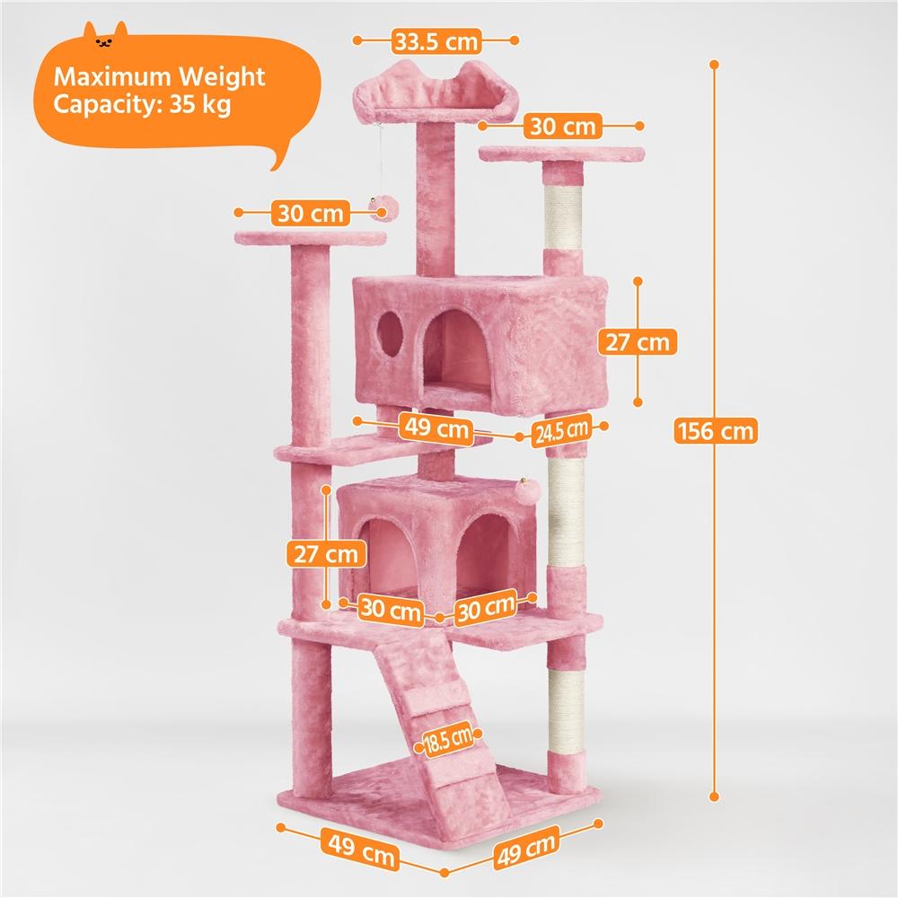 Albero Tiragraffi Multilivello con Cuscini, Cucce e Giochi | S / M / L - Partenopet