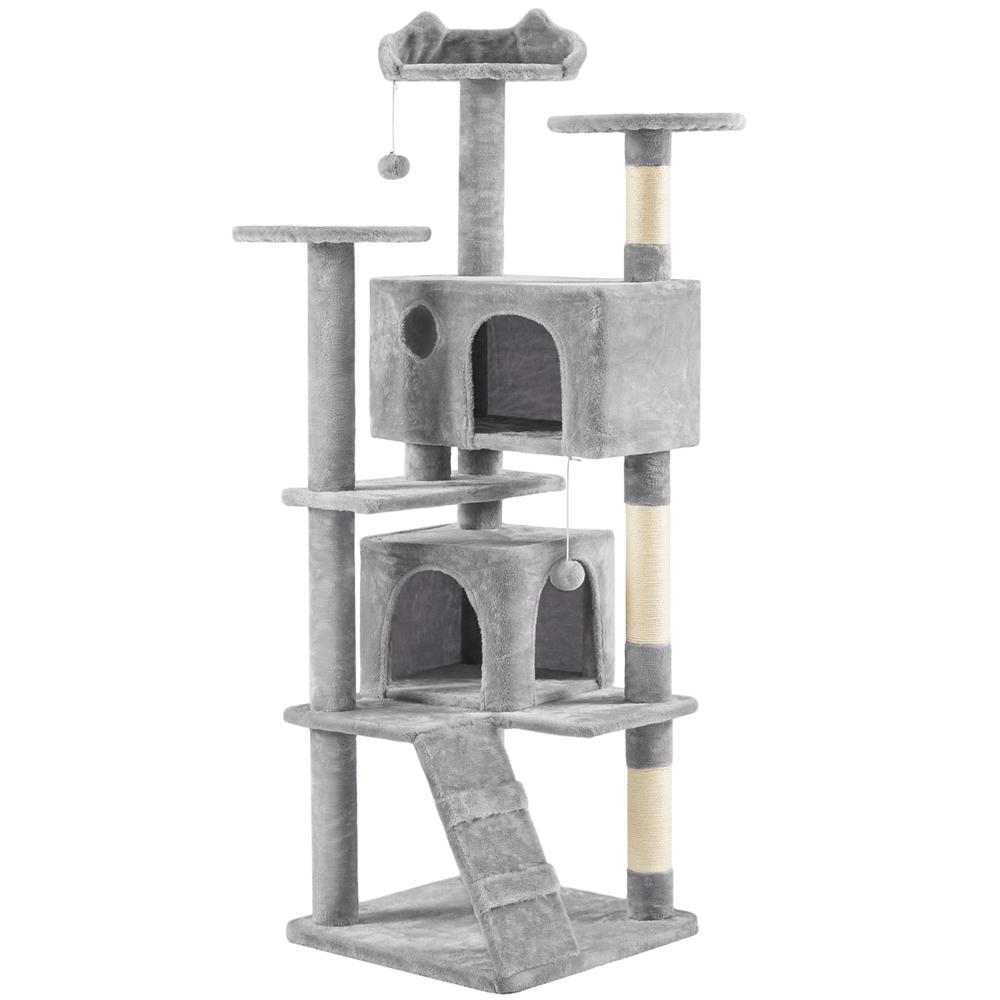 Albero Tiragraffi Multilivello con Cuscini, Cucce e Giochi | S / M / L - Partenopet