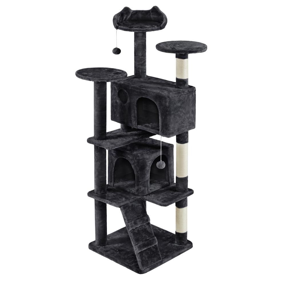 Albero Tiragraffi Multilivello con Cuscini, Cucce e Giochi | S / M / L - Partenopet