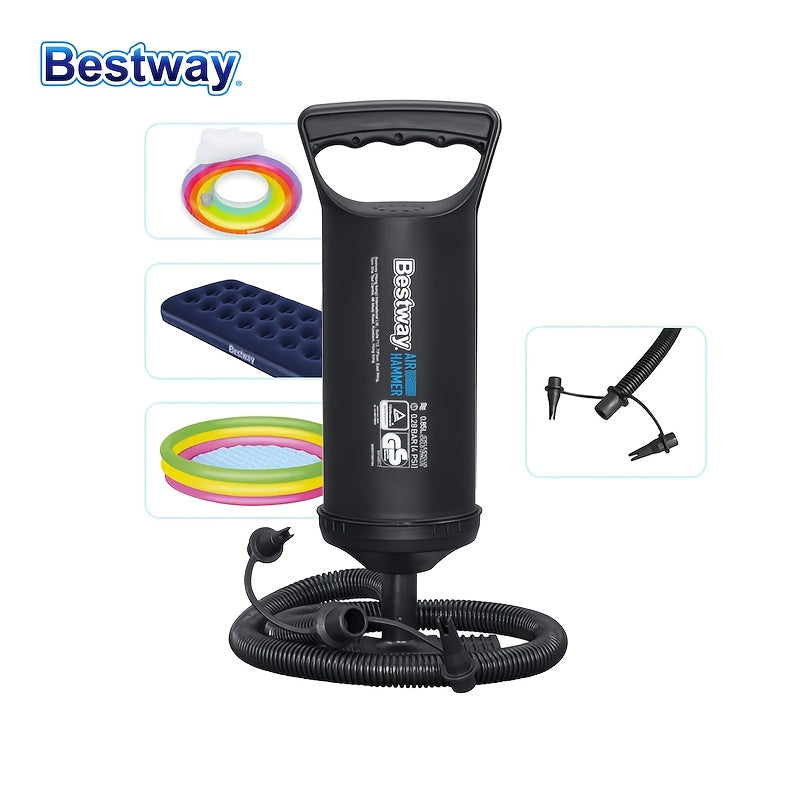 Bestway 62002 Pompa a Mano Air Hammer™ 30 cm | Gonfiatore Manuale