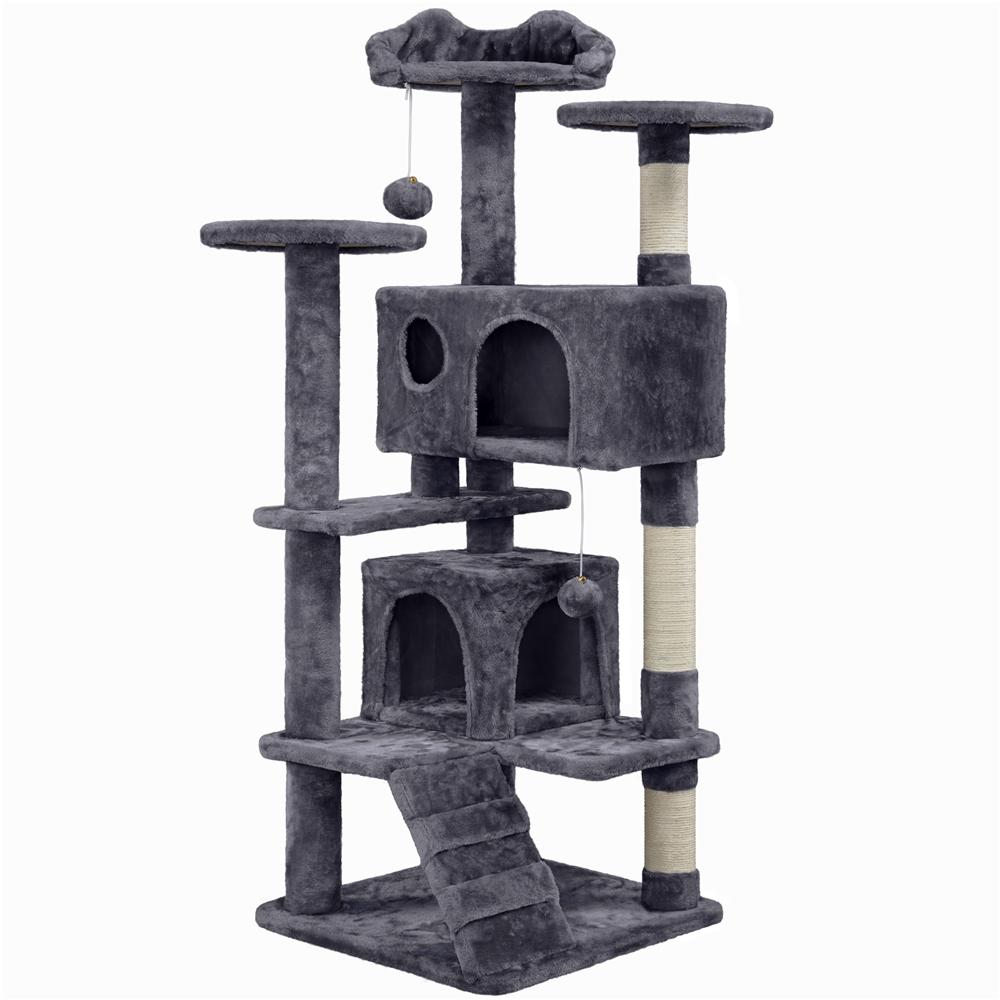 Albero Tiragraffi Multilivello con Cuscini, Cucce e Giochi | S / M / L - Partenopet