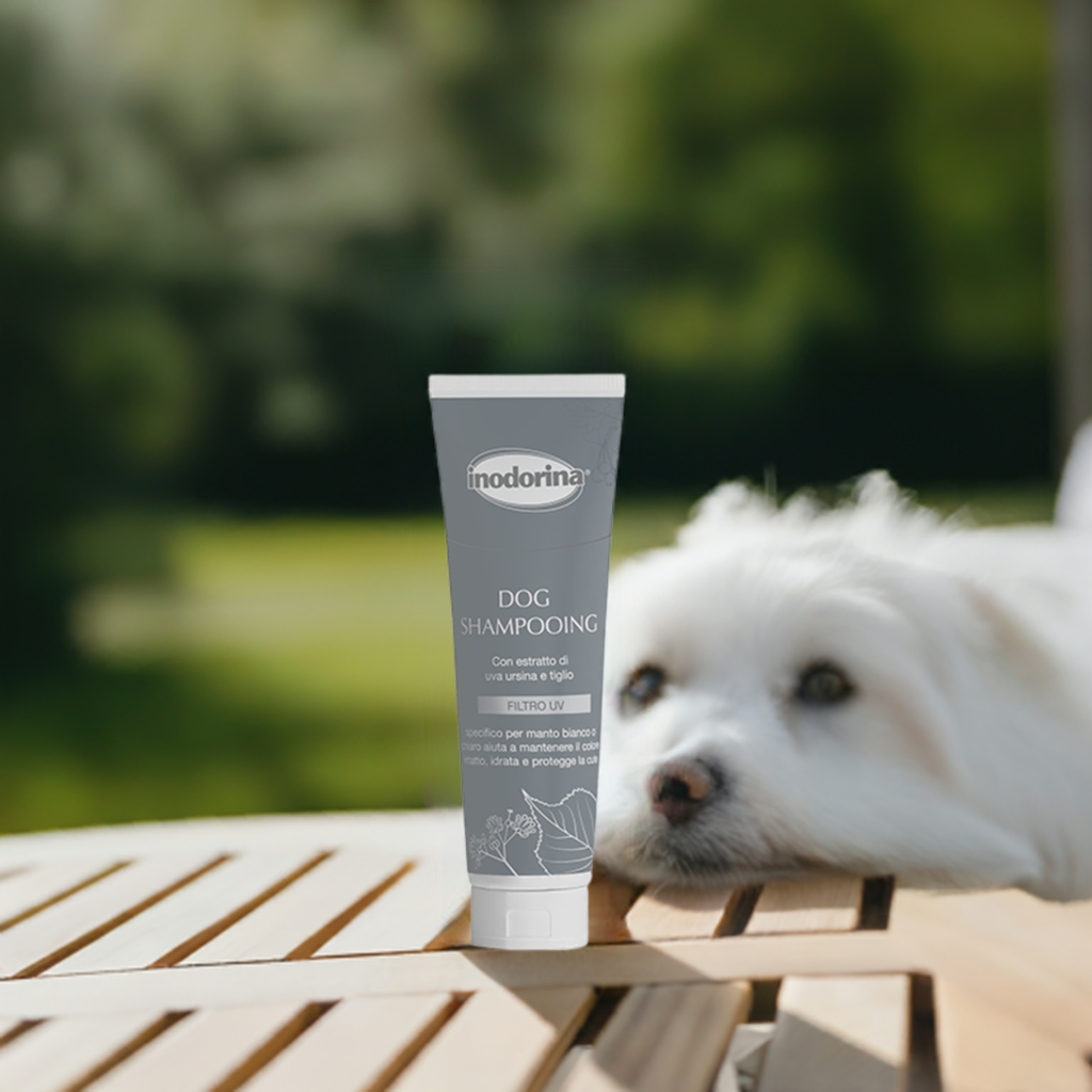 Inodorina Shampoo Rituals per Cani da Manto Bianco o Chiaro Idrata la Cute 250ml - Partenopet