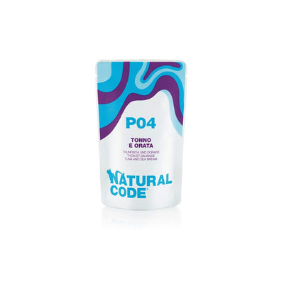 Natural Code P04 Tonno e Orata Alimento Umido per Gatti 70 g