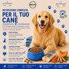 Sacco da 2kg crocchette Partenopet Adult All Breeds Pesce e Zucca, alimento monoproteico naturale per cani dal manto bianco, pressato a freddo, Made in Italy