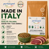 Sacco da 1,5kg crocchette Partenopet Adult Cat all'anatra, alimento naturale per gatti adulti pressato a freddo prodotto in Italia, senza conservanti né coloranti, con Taurina e Curcuma.