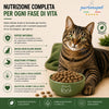 Sacco da 1,5kg crocchette Partenopet Adult Cat all'anatra, alimento naturale per gatti adulti pressato a freddo prodotto in Italia, senza conservanti né coloranti, con Taurina e Curcuma.