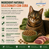 Sacco da 1,5kg crocchette Partenopet Adult Cat all'anatra, alimento naturale per gatti adulti pressato a freddo prodotto in Italia, senza conservanti né coloranti, con Taurina e Curcuma.