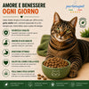 Sacco da 1,5kg crocchette Partenopet Adult Cat all'anatra, alimento naturale per gatti adulti pressato a freddo prodotto in Italia, senza conservanti né coloranti, con Taurina e Curcuma.