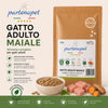 Partenopet Adult Cat Maiale Crocchette per Gatti Adulti Pressate a Freddo 1,5 kg - Partenopet