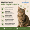 Sacco convenienza 10kg crocchette Partenopet Adult Cat al maiale, alimento naturale per gatti adulti pressato a freddo prodotto in Italia, senza conservanti né coloranti.