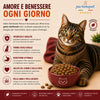 Busta di crocchette al pesce per gatti sterilizzati pressate a freddo senza conservanti e coloranti marca Partenopet da 1,5 kg