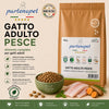 Sacco scorta 10kg crocchette Partenopet Adult Cat al pesce, alimento naturale per gatti adulti pressato a freddo prodotto in Italia, senza conservanti né coloranti, con Taurina e Curcuma.