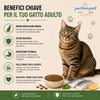 Sacco scorta 10kg crocchette Partenopet Adult Cat al pesce, alimento naturale per gatti adulti pressato a freddo prodotto in Italia, senza conservanti né coloranti, con Taurina e Curcuma.