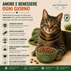 Sacco da 10 kg crocchette Partenopet Adult Cat al pesce, alimento naturale per gatti adulti pressato a freddo prodotto in Italia, senza conservanti né coloranti, con Taurina e Curcuma.