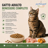 Sacco da 1,5kg crocchette Partenopet Adult Cat al pollo, alimento naturale per gatti adulti pressato a freddo prodotto in Italia, senza conservanti né coloranti, con Taurina e Curcuma.