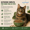 Sacco da 1,5kg crocchette Partenopet Adult Cat al pollo, alimento naturale per gatti adulti pressato a freddo prodotto in Italia, senza conservanti né coloranti, con Taurina e Curcuma.