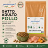 Sacco convenienza 10kg crocchette Partenopet Adult Cat al pollo, alimento naturale per gatti adulti pressato a freddo prodotto in Italia, senza conservanti né coloranti, con Taurina e Curcuma.