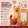 Partenopet Adult Mini Monoproteico Agnello e Zucca Crocchette per Cani 100% Naturali 12 kg - Partenopet