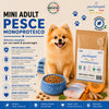 Partenopet Adult Mini Monoproteico Pesce e Zucca Crocchette per Cani 100% Naturali 12 kg - Partenopet