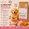 Sacco scorta 12kg crocchette Partenopet Puppy al Maiale, alimento monoproteico naturale per cuccioli pressato a freddo, prodotto in Italia con condroprotettori e zucca.