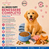 Sacco scorta 12kg crocchette Partenopet Puppy Maiale e Pesce per cuccioli, alimento naturale pressato a freddo prodotto in Italia, con glucosamina e condroitina per lo sviluppo delle articolazioni.