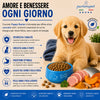 Sacco da 12 kg di crocchette pressate a freddo Partenopet Puppy Starter al gusto maiale e pesce, cibo secco monoproteico di base per lo svezzamento dei cuccioli, senza conservanti né coloranti, 100% Made in Italy.