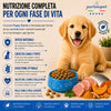 Sacco da 12 kg di crocchette pressate a freddo Partenopet Puppy Starter al gusto maiale e pesce, cibo secco monoproteico di base per lo svezzamento dei cuccioli, senza conservanti né coloranti, 100% Made in Italy.