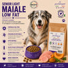 Sacco da 12kg di crocchette Partenopet Senior Light al Maiale per cani anziani, alimento monoproteico naturale pressato a freddo, Low Fat con Curcuma e Zucca, prodotto in Italia.