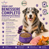 Sacco da 12kg di crocchette Partenopet Senior Light al Maiale per cani anziani, alimento monoproteico naturale pressato a freddo, Low Fat con Curcuma e Zucca, prodotto in Italia.