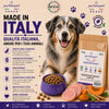 Sacco da 12kg di crocchette Partenopet Senior Light al Maiale per cani anziani, alimento monoproteico naturale pressato a freddo, Low Fat con Curcuma e Zucca, prodotto in Italia.