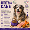 Sacco da 12kg di crocchette Partenopet Senior Light al Maiale per cani anziani, alimento monoproteico naturale pressato a freddo, Low Fat con Curcuma e Zucca, prodotto in Italia.