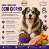 Sacco da 2kg di crocchette Partenopet Senior Light al Maiale, alimento per cani anziani pressato a freddo, naturale e monoproteico, con zucca e curcuma.
